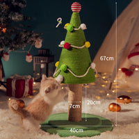 HKM-0424509 Christmas Tree Minimalist Cat Climbing Frame – Fashionable, Wear-Resistant Sisal Design