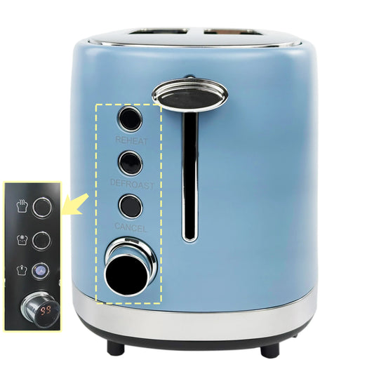 HKM-042515 Customisable Electric Toaster with Digital Display for Household Sandwiches and Bread