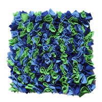 HKM-0426045 Colorful Plush Pet Foraging Training Blanket for Engaging Dog Play, 45x45 cm