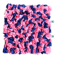HKM-0426045 Colorful Plush Pet Foraging Training Blanket for Engaging Dog Play, 45x45 cm