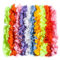 HKM-0426045 Colorful Plush Pet Foraging Training Blanket for Engaging Dog Play, 45x45 cm