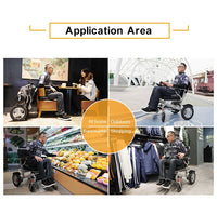 HKM-042643 Lightweight Portable Aluminum Alloy Electric Wheelchair with Compact Folding Design for Mobility Needs