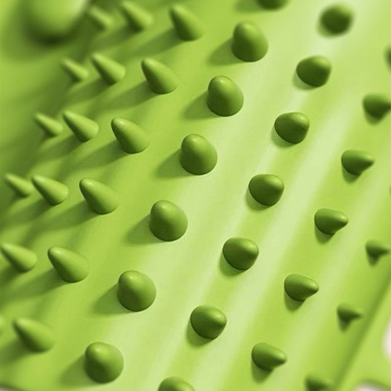HKM-0426813 Cat Table Leg Silicone Petting Post with Hair Scrubber - Foreskin Green or Milky White