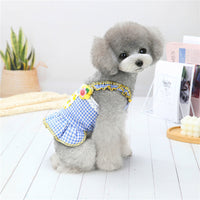 HKM-0427581 Summer Floral Sling Skirt for Small Dogs - Lightweight Polyester Design for Comfort