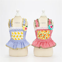 HKM-0427581 Summer Floral Sling Skirt for Small Dogs - Lightweight Polyester Design for Comfort
