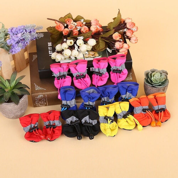 HKM-0427837 Four Seasons Breathable Soft Bottom Dog Shoes - Fleece-Lined & Non-Slip Styles Available