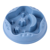HKM-0428477 Large Capacity Moon Star Wings Slow Feed Dog Bowl for Water and Food