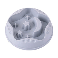 HKM-0428477 Large Capacity Moon Star Wings Slow Feed Dog Bowl for Water and Food