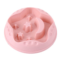 HKM-0428477 Large Capacity Moon Star Wings Slow Feed Dog Bowl for Water and Food