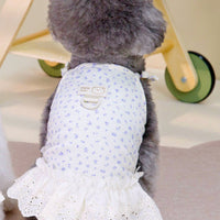 HKM-0428605 Light Purple Cotton Pet Dress for Dogs - Princess Style Available in Multiple Sizes