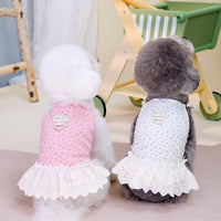 HKM-0428605 Light Purple Cotton Pet Dress for Dogs - Princess Style Available in Multiple Sizes