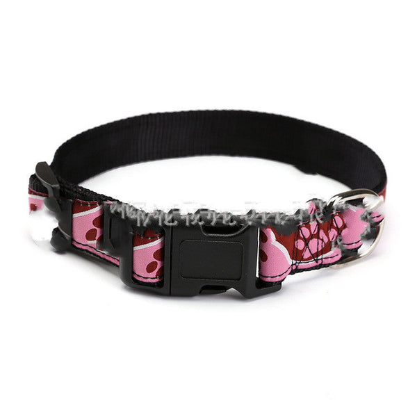 HKM-0428989 Durable Personalized Weaving Mark Pet Collar in Environmental Nylon Webbing