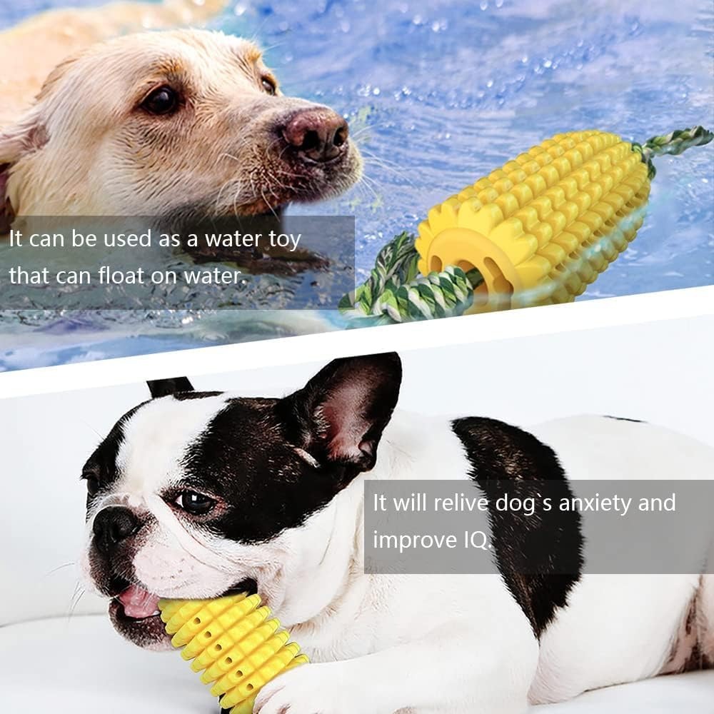 HKM-0429629 Durable Chewy Interactive Dog Toys for Strong Chewers - Corn Cob Design for All Dog Sizes