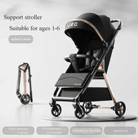 HKM-042963 Durable Aluminium Baby Stroller with Anti-Tip Design and One-Click Fold Feature