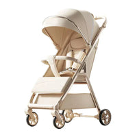 HKM-042963 Durable Aluminium Baby Stroller with Anti-Tip Design and One-Click Fold Feature