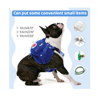 HKM-0430269 Cartoon Dog Breast Strap Backpack for Outdoor Travel - Small, Adjustable, Durable Polyester Design