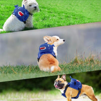 HKM-0430269 Cartoon Dog Breast Strap Backpack for Outdoor Travel - Small, Adjustable, Durable Polyester Design