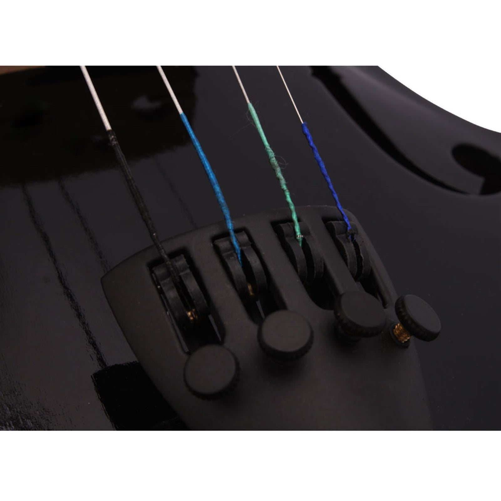 HKM-043027 Black Acoustic Violin with Full-Size Body and Smooth Finish