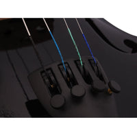 HKM-043027 Black Acoustic Violin with Full-Size Body and Smooth Finish