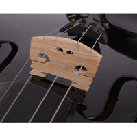 HKM-043027 Black Acoustic Violin with Full-Size Body and Smooth Finish