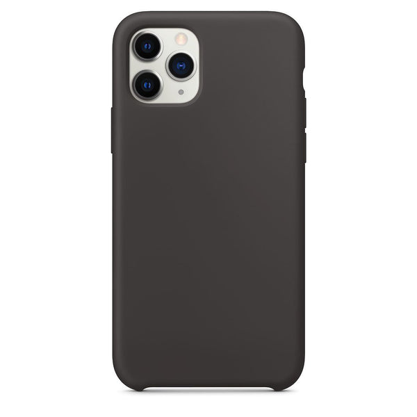 HKM-043027 Liquid Silicone Back Cover Case for Apple Mobile Phones - Simple Pure Color Design