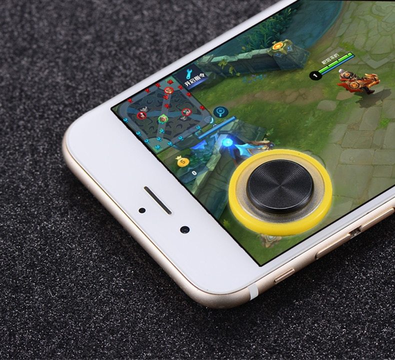 HKM-043091 Ultra-Thin Mobile Game Joystick Handle Q8 with Round Touch Screen Design for All Smartphones