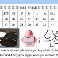 HKM-0431549 Trendy Casual Dog Clothing in Black and White - XS to 3XL Sizes Available