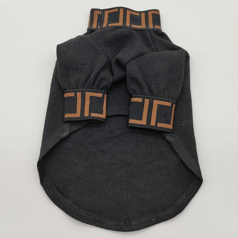 HKM-0431549 Trendy Casual Dog Clothing in Black and White - XS to 3XL Sizes Available