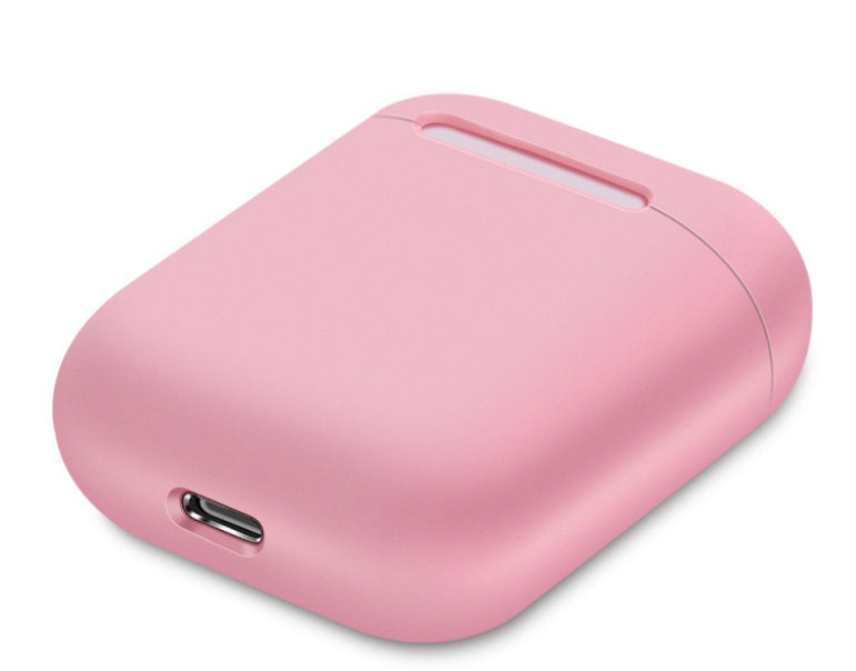 HKM-043155 Silicone Protective Cover for Bluetooth Headset Charging Case, Compatible with AirPods, Solid Color Design