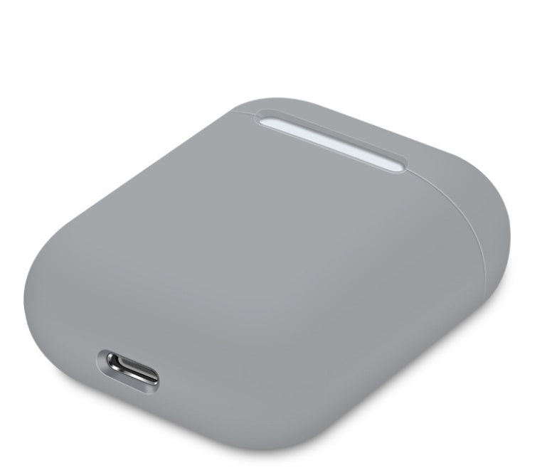 HKM-043155 Silicone Protective Cover for Bluetooth Headset Charging Case, Compatible with AirPods, Solid Color Design