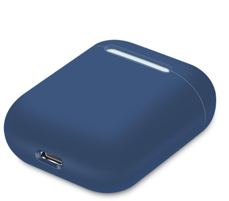 HKM-043155 Silicone Protective Cover for Bluetooth Headset Charging Case, Compatible with AirPods, Solid Color Design