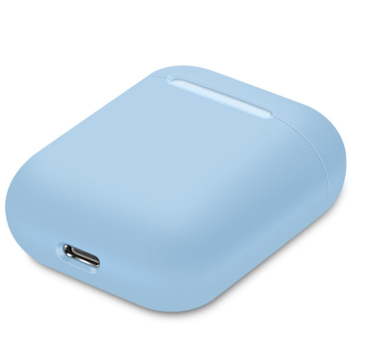 HKM-043155 Silicone Protective Cover for Bluetooth Headset Charging Case, Compatible with AirPods, Solid Color Design