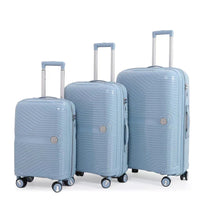 HKM-043155 Soft ABS Luggage Set with Trolley - 20, 24, 28 Inch Travel Suitcases