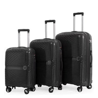 HKM-043155 Soft ABS Luggage Set with Trolley - 20, 24, 28 Inch Travel Suitcases