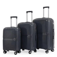 HKM-043155 Soft ABS Luggage Set with Trolley - 20, 24, 28 Inch Travel Suitcases