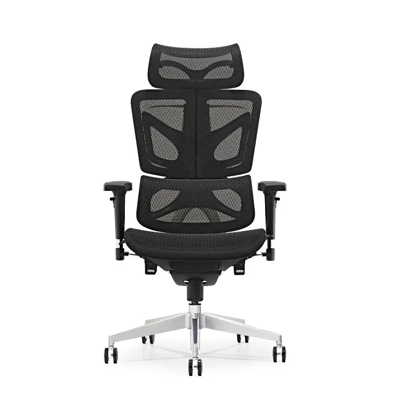 HKM-043219 Luxury Butterfly Design Aluminium Ergonomic Executive Office Mesh Swivel Chair