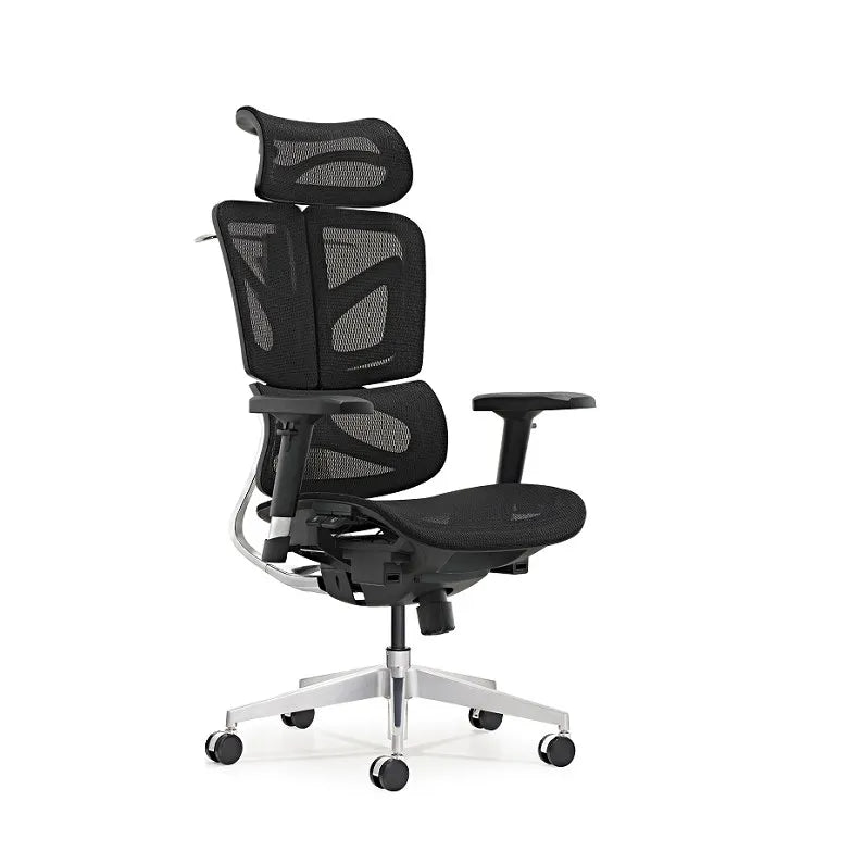 HKM-043219 Luxury Butterfly Design Aluminium Ergonomic Executive Office Mesh Swivel Chair