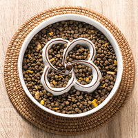 HKM-0432957 Ceramic Non-Slip Slow Feeder Bowl for Medium to Large Dogs