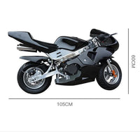 HKM-043347 50CC 2-Wheel Mini Scooter with 49CC Engine, Disc Brakes, and Chain Drive