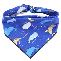 HKM-0434365 Triangle Dog Scarf in 100% Cotton with Cute Animal Patterns for All Seasons - L & XL Sizes Available