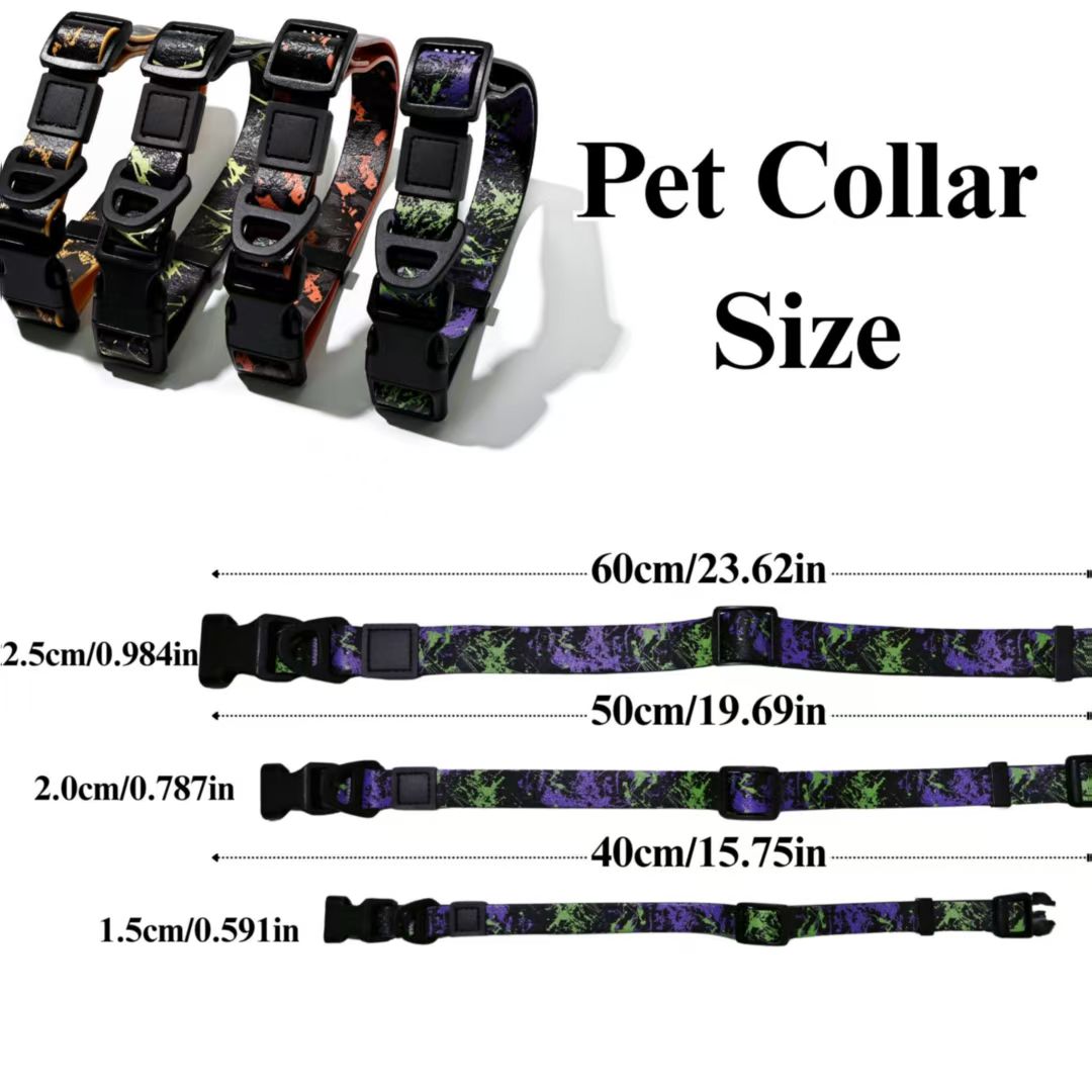 HKM-0436541 Camouflage Embossed Pet Leash Set with Durable Waterproof Material for Outdoor Activities