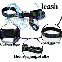 HKM-0436541 Camouflage Embossed Pet Leash Set with Durable Waterproof Material for Outdoor Activities