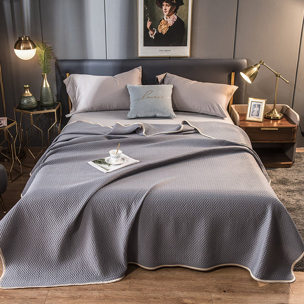 HKM-043731 Lightweight Ice Silk Summer Quilt, Washable, Available in Multiple Colors and Sizes