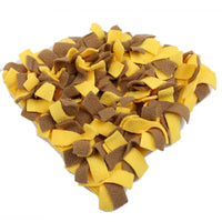HKM-0437565 Indoor Cloth Sniffing Mat for Pet Intelligence Development, 50x50x8cm, Yellow