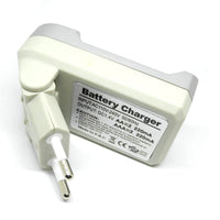 HKM-043795 Dual Slot Battery Charger for 1.2V Rechargeable Batteries, 100V-240V Input, Compact Design
