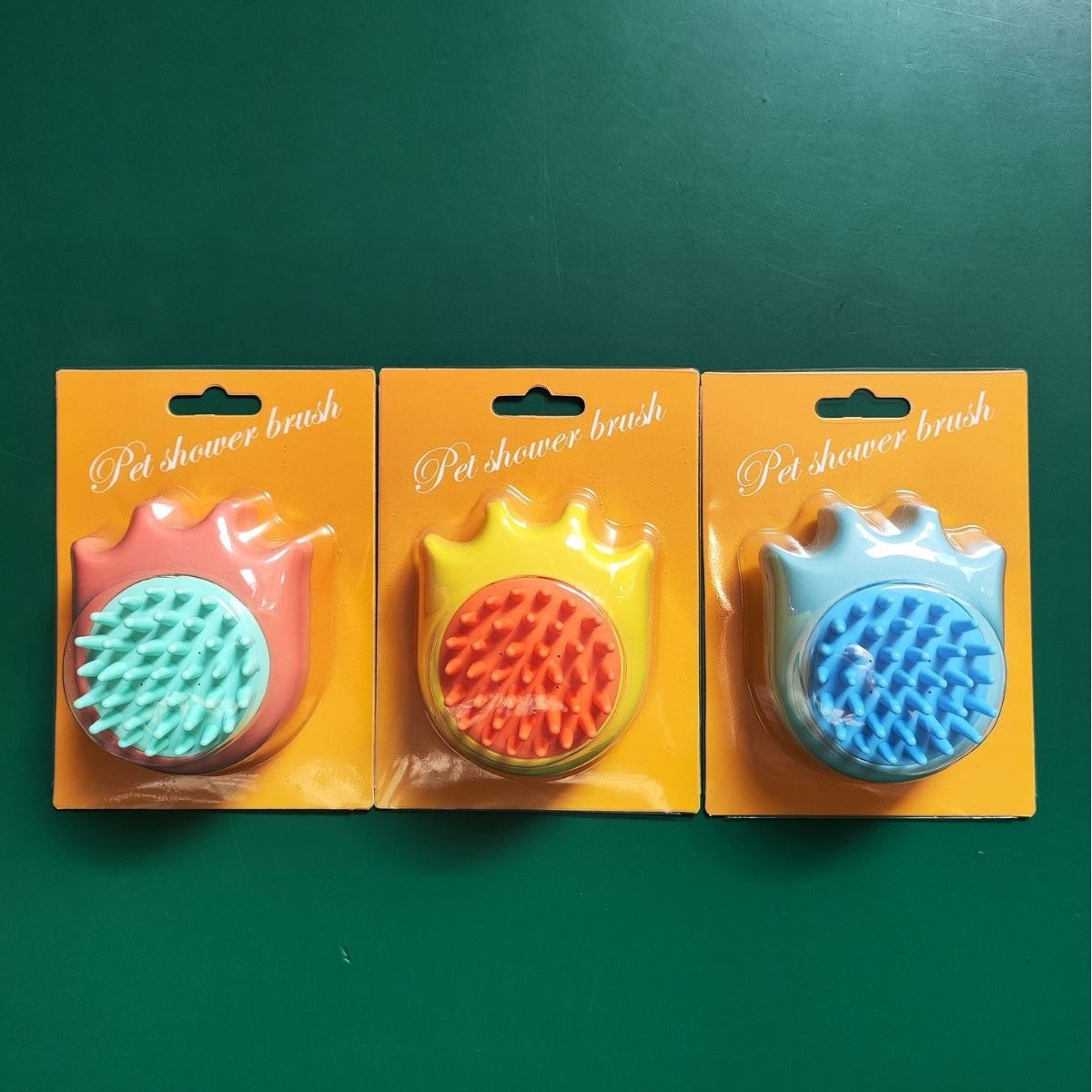 HKM-0438333 Cat and Dog Massage Bath Brush with Soft ABS Material in Three Colors