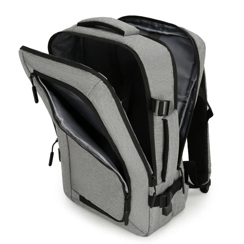 HKM-043987 Waterproof Laptop Backpack with USB Charging Port for Business and Outdoor Use