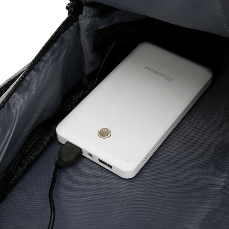 HKM-043987 Waterproof Laptop Backpack with USB Charging Port for Business and Outdoor Use