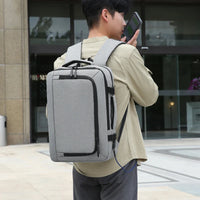 HKM-043987 Waterproof Laptop Backpack with USB Charging Port for Business and Outdoor Use
