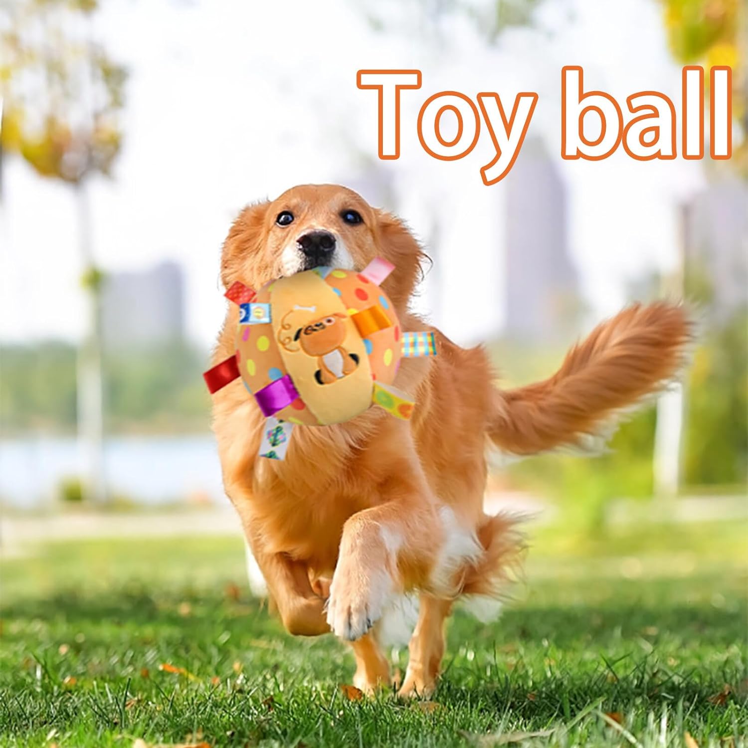 HKM-0439997 Interactive Dog Toy with Built-in Chimes and Squeaky Balls for Endless Fun